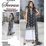 Seeran B&W embroidered lawn collection by Johra