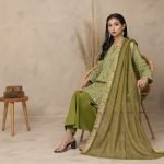 Printed zari lawn collection by Salina